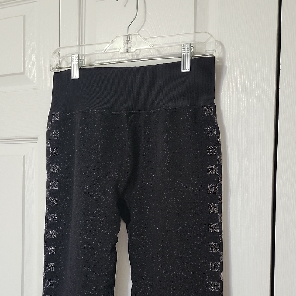 PINK Victoria's Secret Black Sparkle Leggings